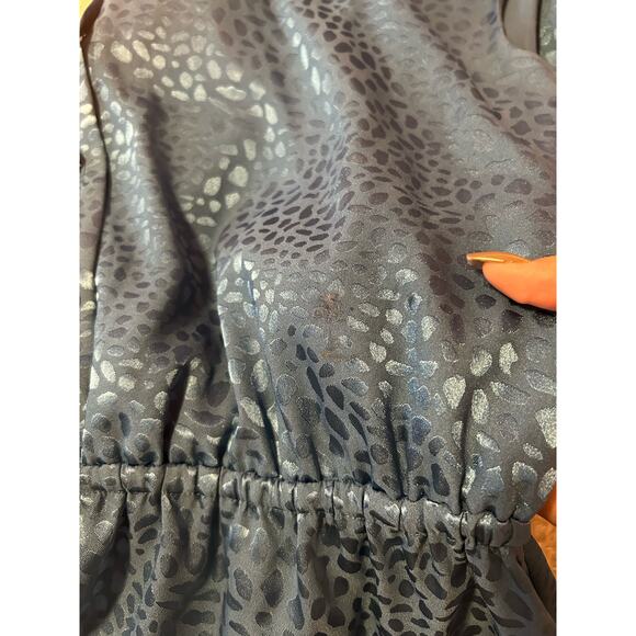 Rebecca Minkoff Blue Tiered Mini Dress Size Small - Picture 7 of 9